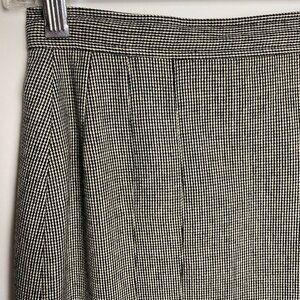 EVAN PICONE PETITES Lined Wool Skirt Houndstooth Womens 8P